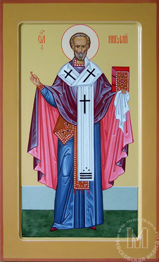 Святитель Николай. Икона без золочения