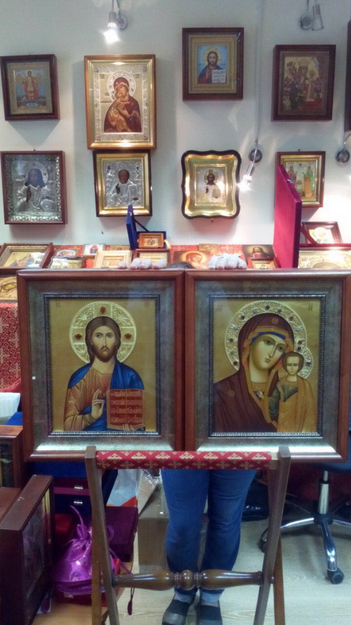 Спас Вседержитель, Богородица Казанская Спас Вседержитель, Богородица Казанская