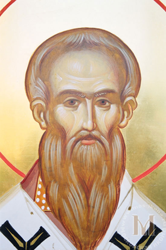 св. Мефодий. Фрагмент иконы. св. Мефодий. Фрагмент иконы.